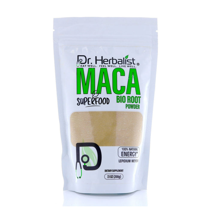 Dr. Herbalist Natural Maca Bio Root Powder | Lepidium | 200g - 7 oz
