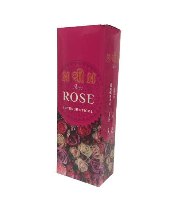 Shree Rose Incense Sticks 16stks x 6pkt