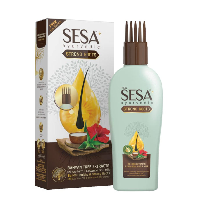 Sesa+ Ayurvedic Strong Roots Hair Oil with Banyan Tree Extracts 110ml