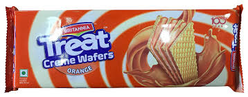 Britannia TREAT -Orange creme wafers 150 gms