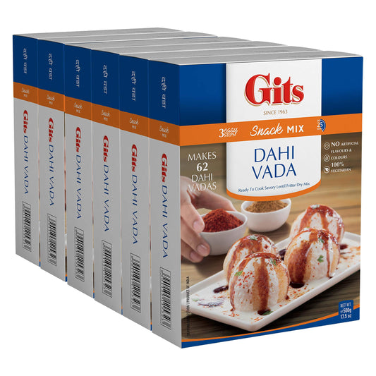 Gits Dahivada Mix, 3000g (Pack of 6 X 500g Each)