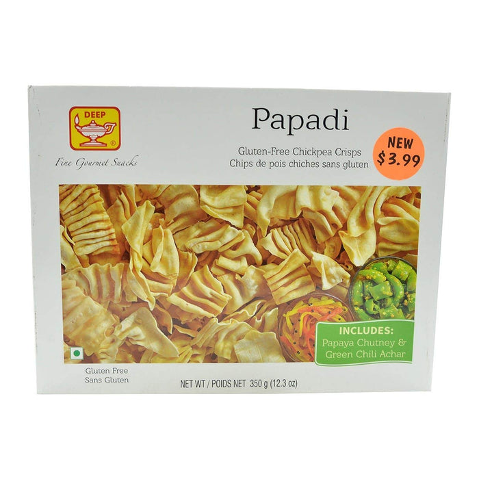 Deep, Papadi (Gluten Free Chickpea Crisps), 1 Pound(LB)