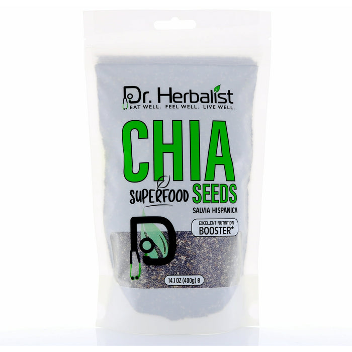 Dr.Herbalist Chia Seeds 400 gm [PACK OF 1]