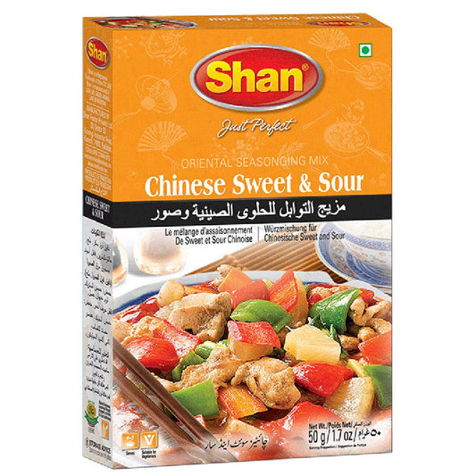 Shan Chinese Sweet & Sour Oriental Seasoning Mix 1.76 oz (50g) - Spice Powder for Stir-Fried Meat & Vegetables Curry  (1.76 Ounce (Pack of 1))