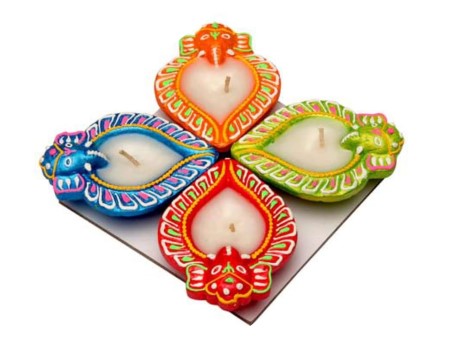 F.P. Wax Diya 4pc 3.5inch #233