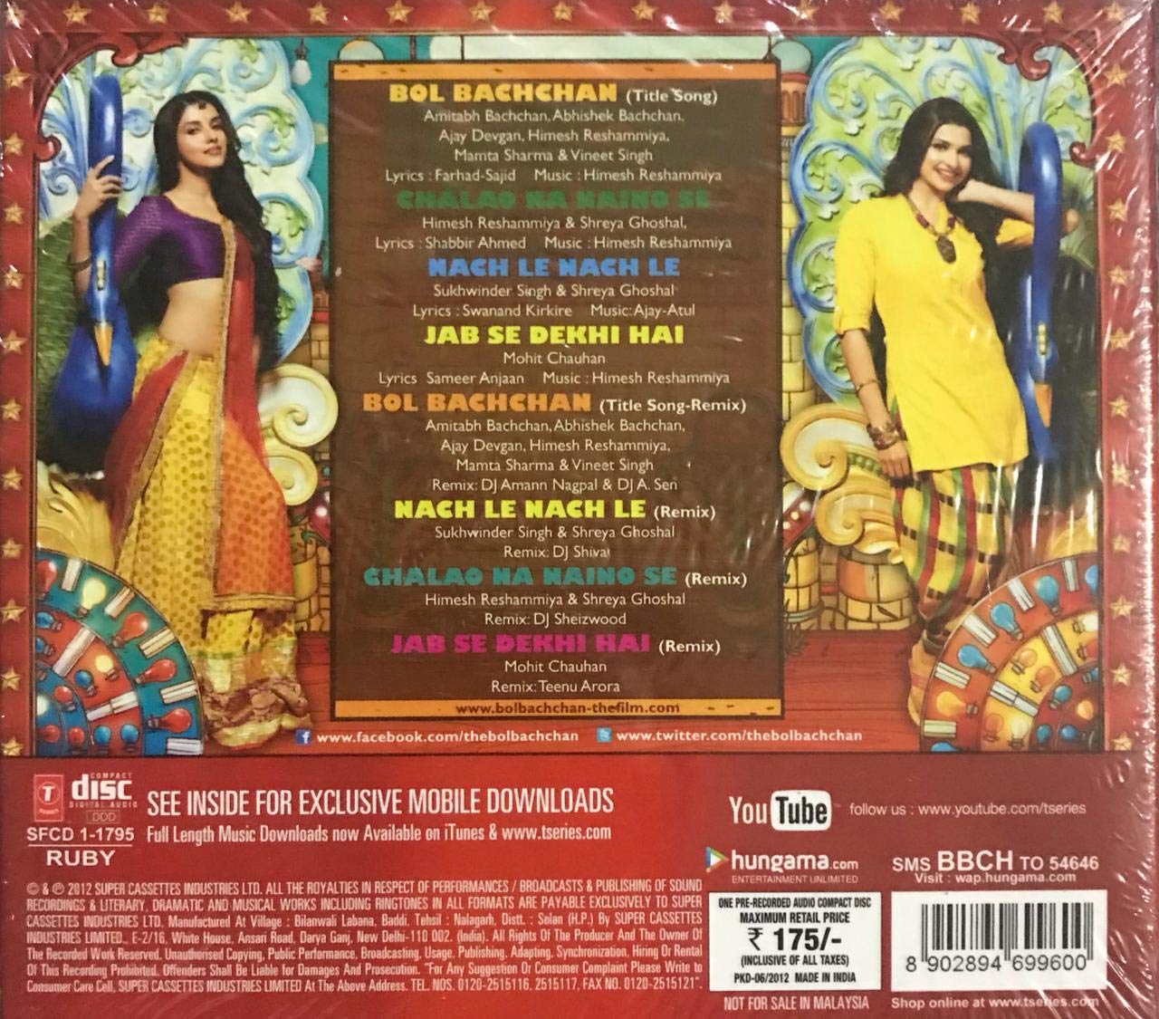 Bol Bachchan [Audio CD] Himesh Reshammiya & Ajay-Atul