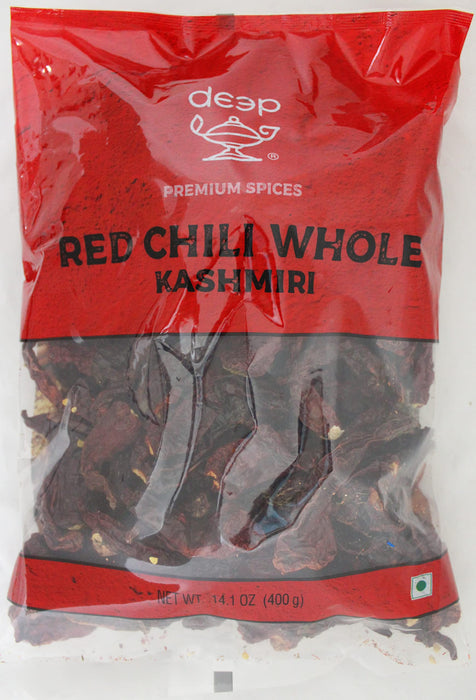 Red Chili Whole Kashmiri 14.1 Oz