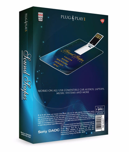 Music Card: Soundscapes - Rivers - Seas - Deserts - Mountains - Valleys (320 Kbps Mp3 Audio) (4 GB) [USB Memory Stick] VARIOUS