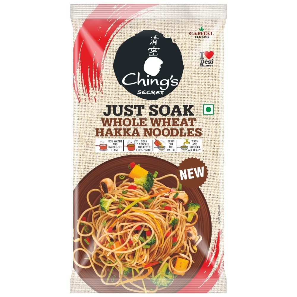 Ching'S Secret Just Soak Whole Wheat Hakka Noodles 150 gm