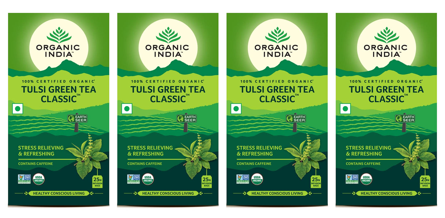 Organic India TULSI GREEN TEA CLASSIC 25 TEA BAGS