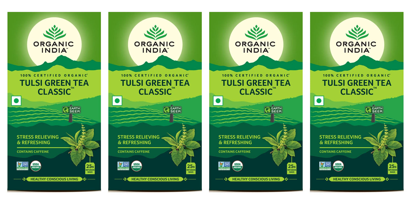 Organic India TULSI GREEN TEA CLASSIC 25 TEA BAGS