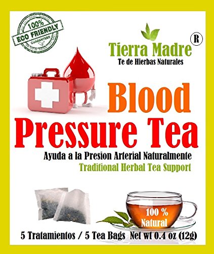 Tierra Madre Blood Presure Tea Tradiconal Herbal Support - 10 Pack - 5 tea bags / 0.2 Ounces (50 tea bags)