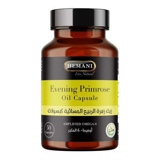 Hemani Evening Primrose Oil Capsules - 50 Count