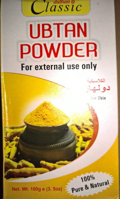 Dulhan Classic Ubtan Powder 100g Face Pack Powder Glowing Skin & Complex - Mahaekart LLC