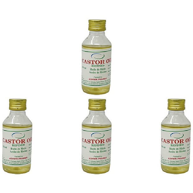Pack Of 4 - Ashwin Castor Oil - 100 Ml