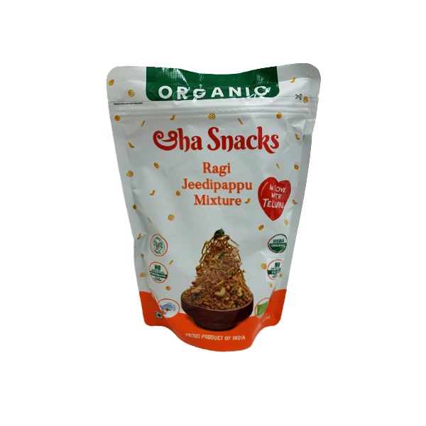 Aha Snacks Ragi Jedipappu Mixture 6 oz
