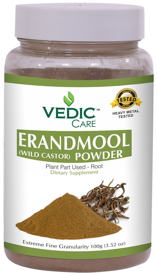 Vedic Erandmool Powder - 100g - Vata Dosha