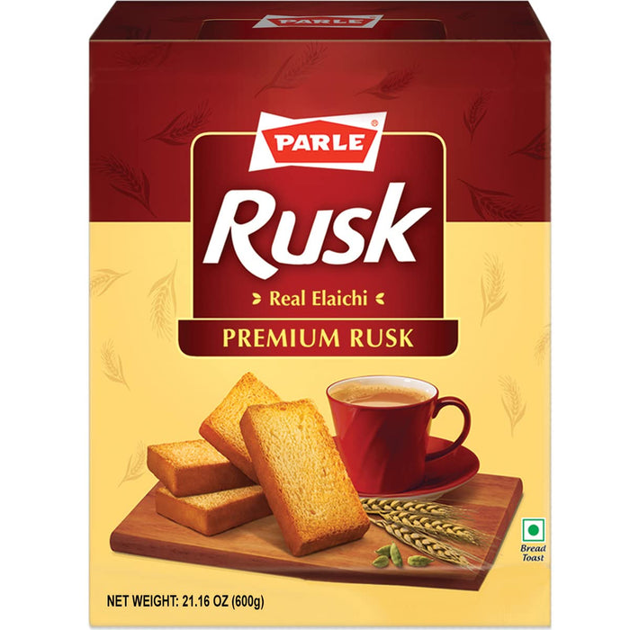 Parle Cardamom Elaichi Rusk Crispy Snack (600 grams / 21.16 oz)