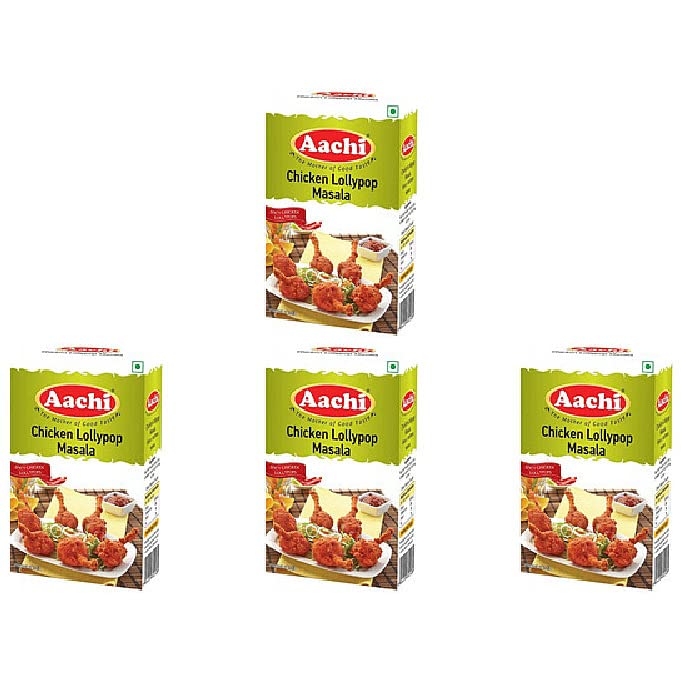 Pack Of 4 - Aachi Chicken Lollypop Masala - 200 Gm