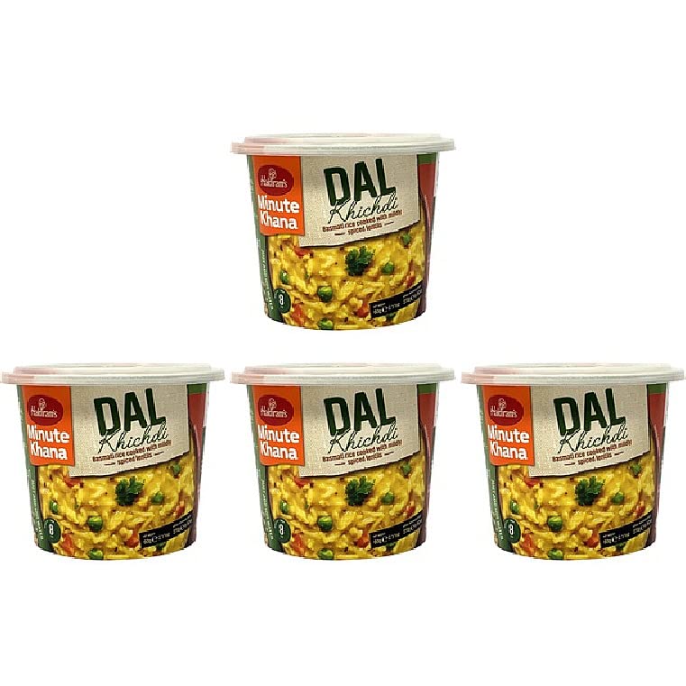 Pack Of 4 - Haldiram's Minute Khana Dal Khichdi - 60 Gm - Haldiram Minute Khana