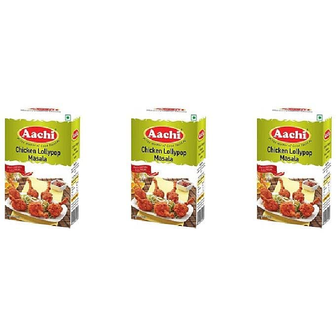 Pack Of 3 - Aachi Chicken Lollypop Masala - 200 Gm