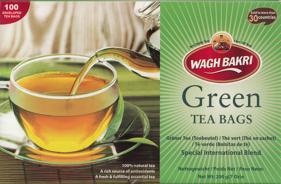 Wagh Bakri Green tea bags 100 teabags