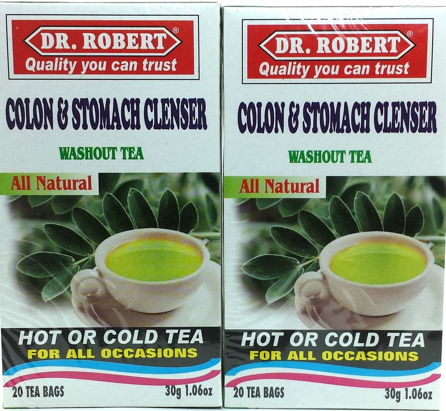 Dr Robert Colon & Stomach Cleanser (Washout tea) 40 tea bags - 2 pack