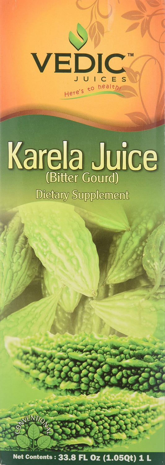 Vedic Karela Juice | Supports Healthy Blood Sugar Level (Bitter Gourd/Bitter Melon) 1L