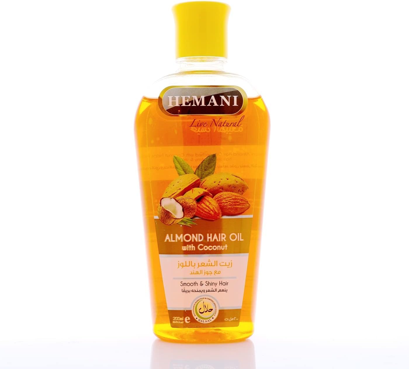 HEMANI Hair Oil 200mL (6.76 FL OZ) (Almond)