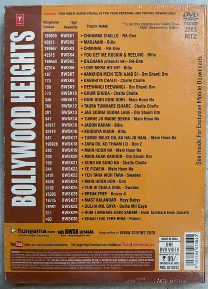 Bollywood Heights - Shahrukh Khan. 30 Videoclips mit Shahrukh Khan aus seinen besten Bollywood-Filmen. [DVD][IMPORT] [DVD]