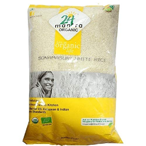 24 Mantra Organic Sonamasoori Rice - 20 Lbs