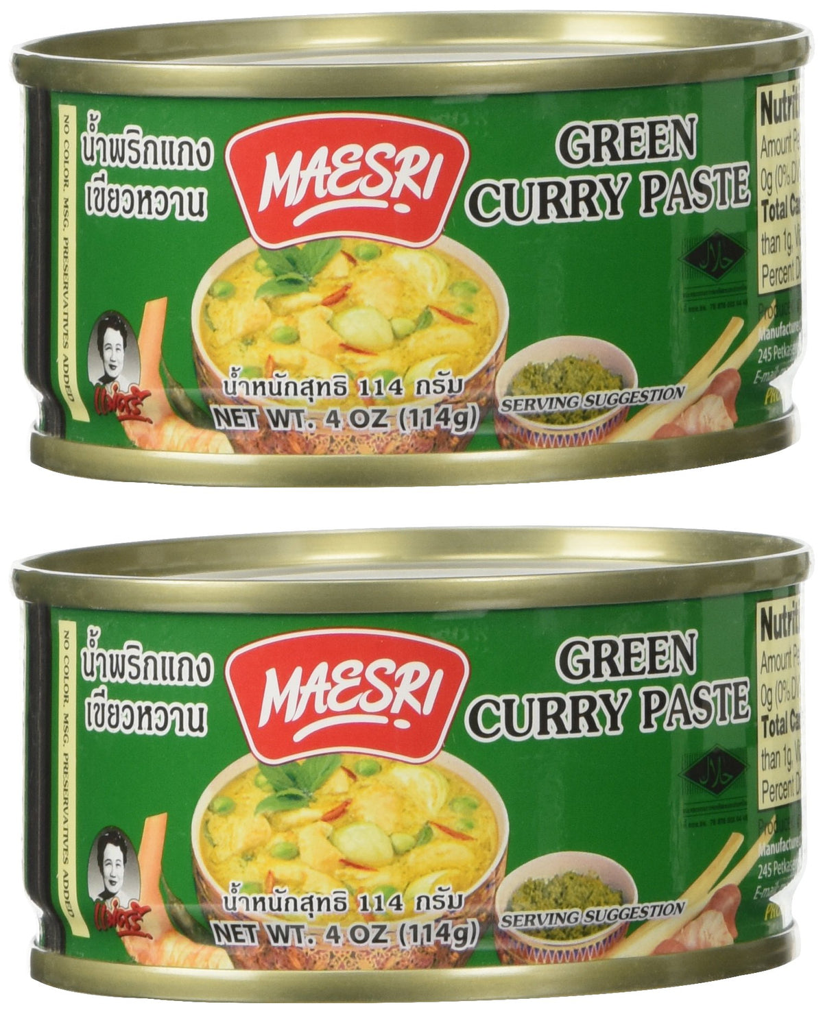 Maesri Thai Green Curry Paste
