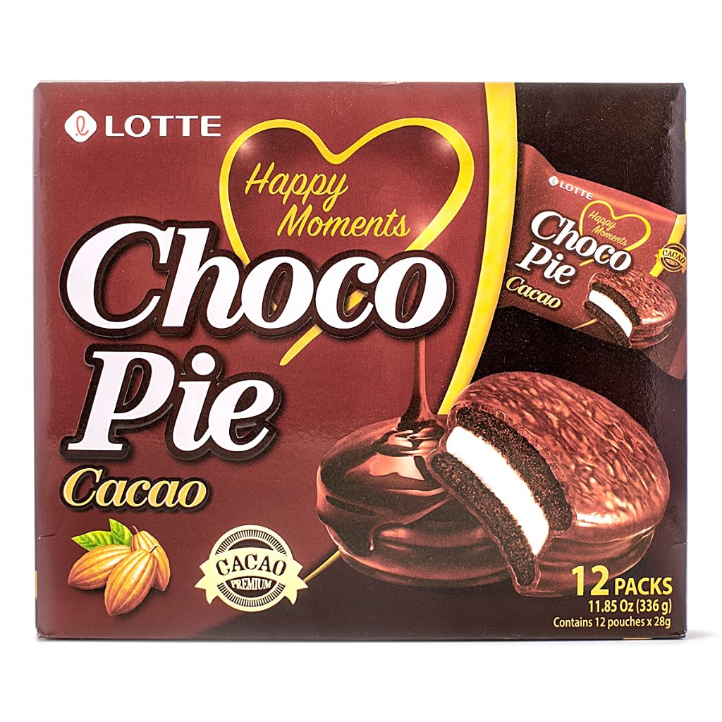 Lotte Choco Pie Cocoa 12 pks x 28 gm - Snacks & Savory