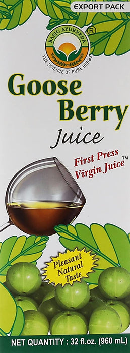 Basic Ayurveda Amla (Goose Berry) Herbal Juice 960ml - Mahaekart LLC