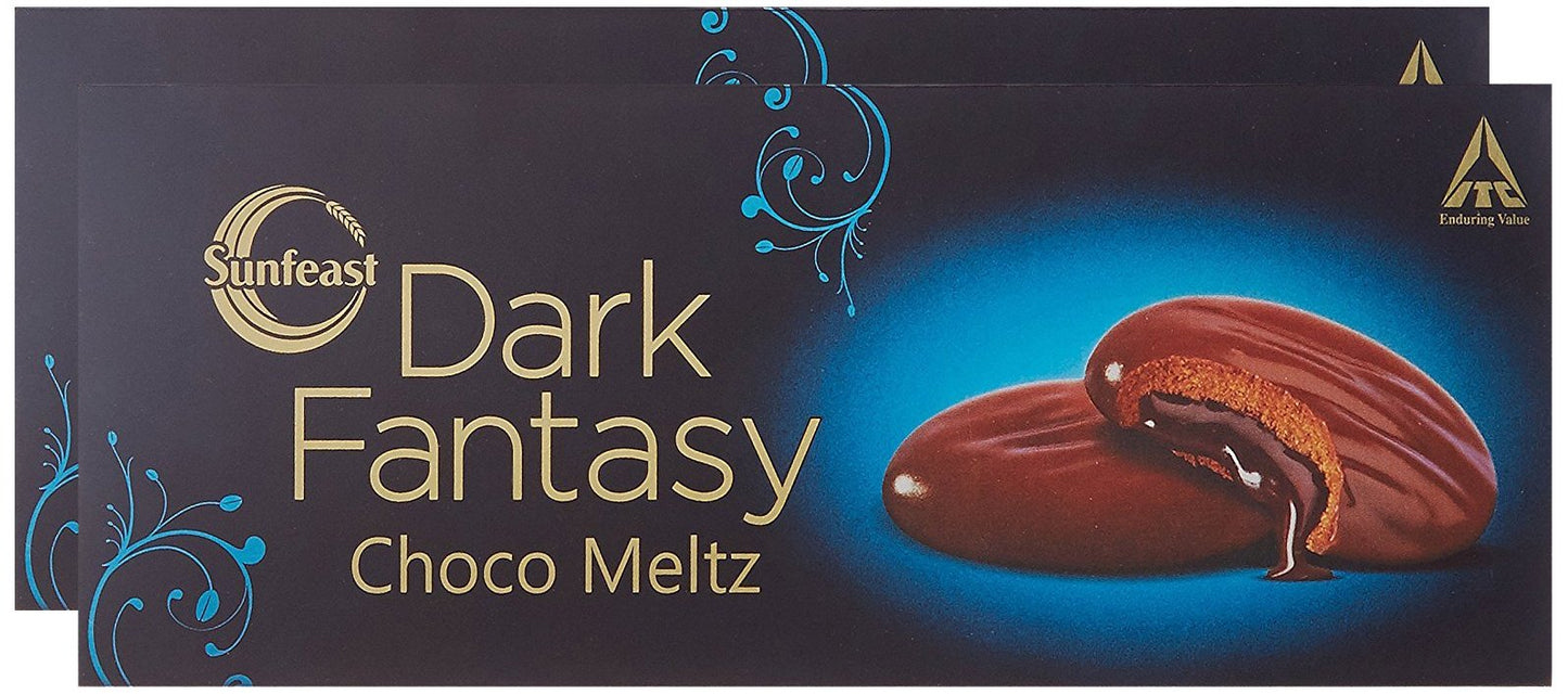 Sunfeast Dark Fantasy Choco Meltz, 50 grams (Pack of 2)