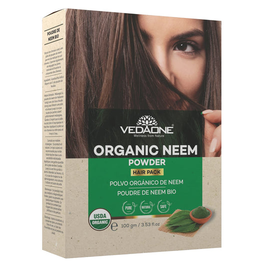 Vedaone Organic Neem Hair Powder 100gm (3.53 Ounce (Pack of 1))