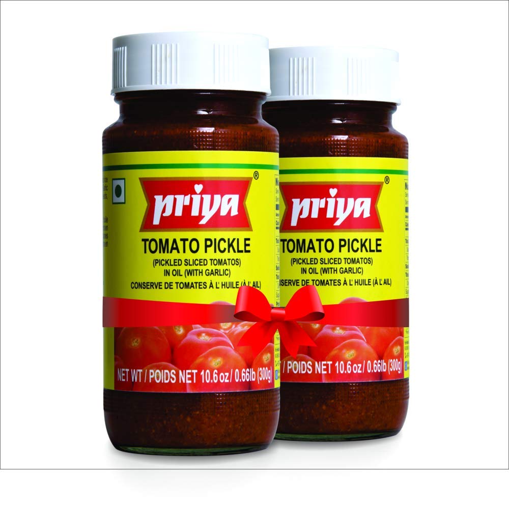 Priya Pickle Twin Pack -Tomato w/ Garlic (2 x 300 gm)