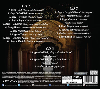 Sangeet Sadhak - Pandit Omkarnath Thakur (3-CD Set / Hindustani Classical Vocal) [Audio CD] PT OMKARNATH THAKUR