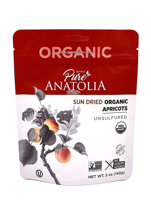 Pure Anatolia Organic Sundried Apricots 5 Oz