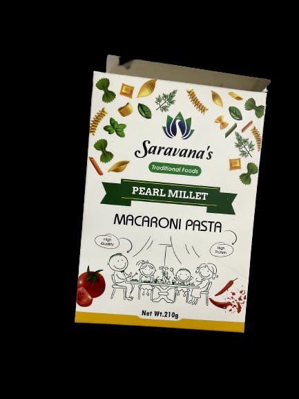 Saravana'S Pearl Millet Macaroni 210 gm - Gourmet Indian Good