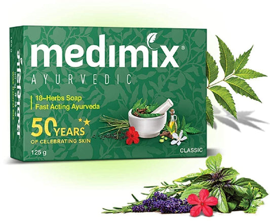 Medimix Herbal Handmade Ayurvedic 18 Herb Soap, 125 (Pack of 5)