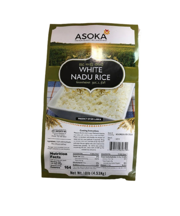 Asoka White Nadu Rice 10 lbs