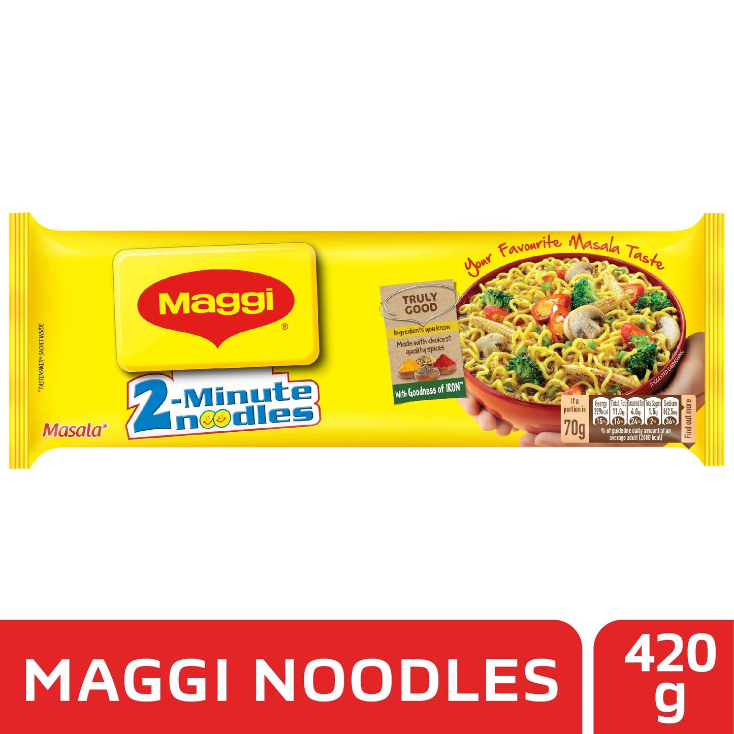 Maggi 2-minute noodles Masala-Gupshup recipe 420 gms