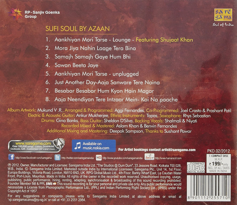 PHILOW SUFI [Audio CD] AAZAN KHAN