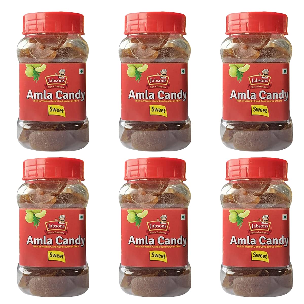 Jabsons - Sweet Amla Candy (125g) (Pack of 6) (Pack of 6)