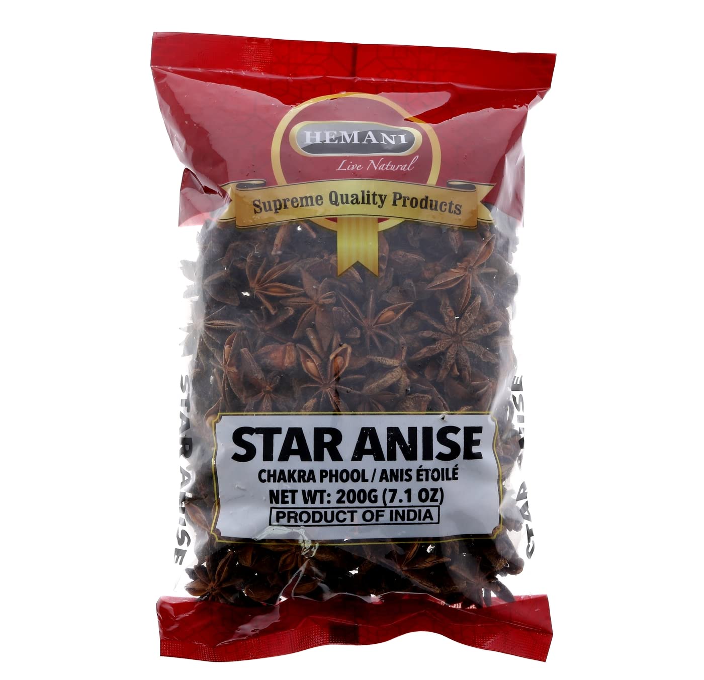 Star Anise Seeds I 200g (7 Oz) Whole Pods I AKA Badian Khatai I 100% Natural I Indian Origin I Vegan I Non GMO