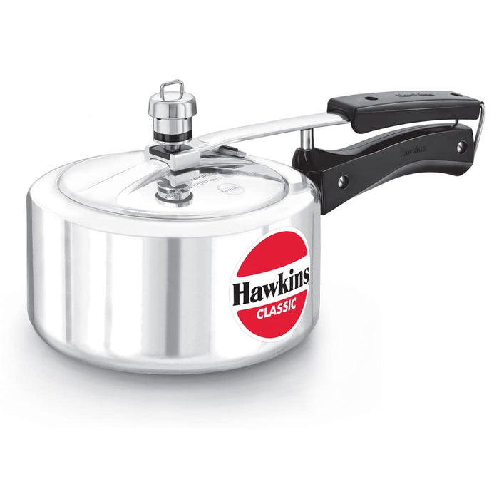 HAWKINSClassic CL20 2-Liter New Improved Aluminum Pressure Cooker, Small, Silver (2.1 Quarts)