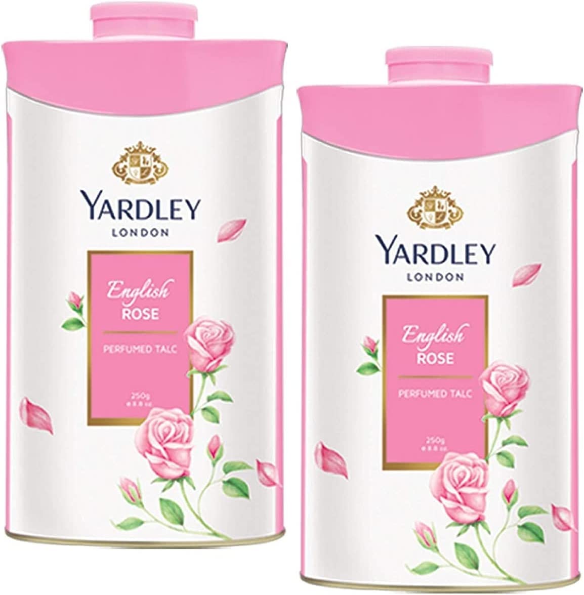 Yardley London Fresh Floral Fragrance Locked in a Fine & Silky Perfumed Talcum Powder (Yardley London English Rose, Pack of 3 250Gram)