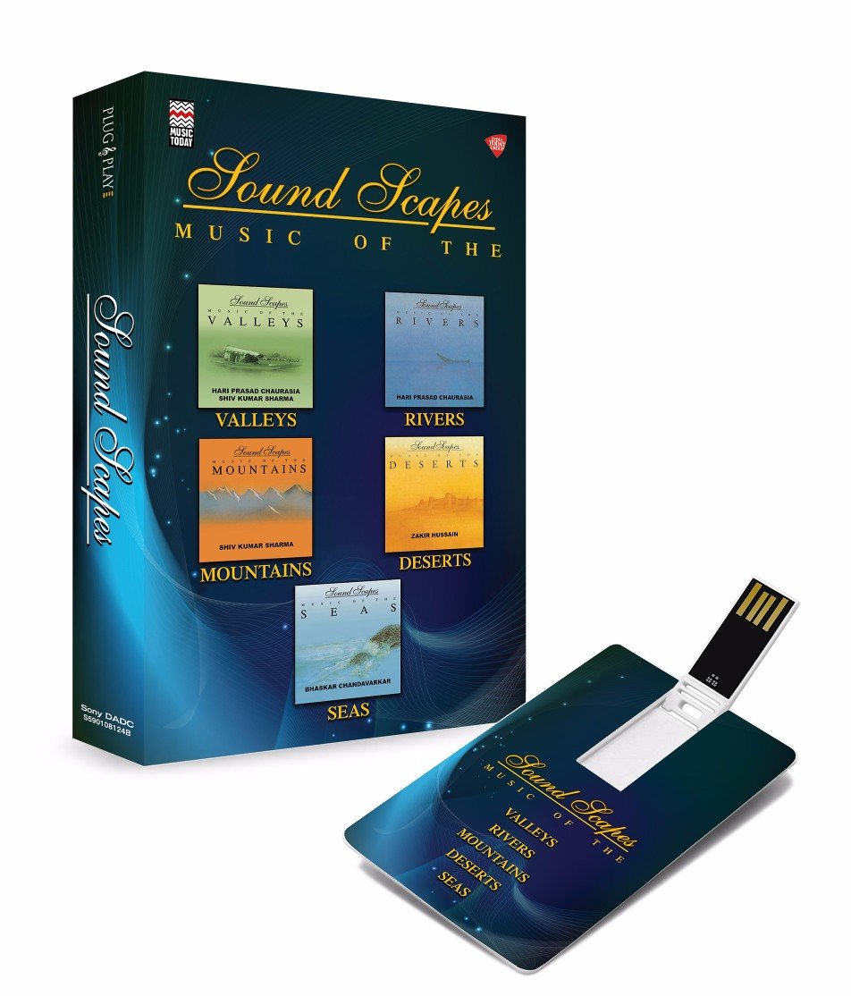 Music Card: Soundscapes - Rivers - Seas - Deserts - Mountains - Valleys (320 Kbps Mp3 Audio) (4 GB) [USB Memory Stick] VARIOUS