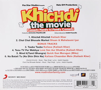 KHICHDI THE MOVIE [Audio CD] SINGER KAILASH KHER, SHAAN